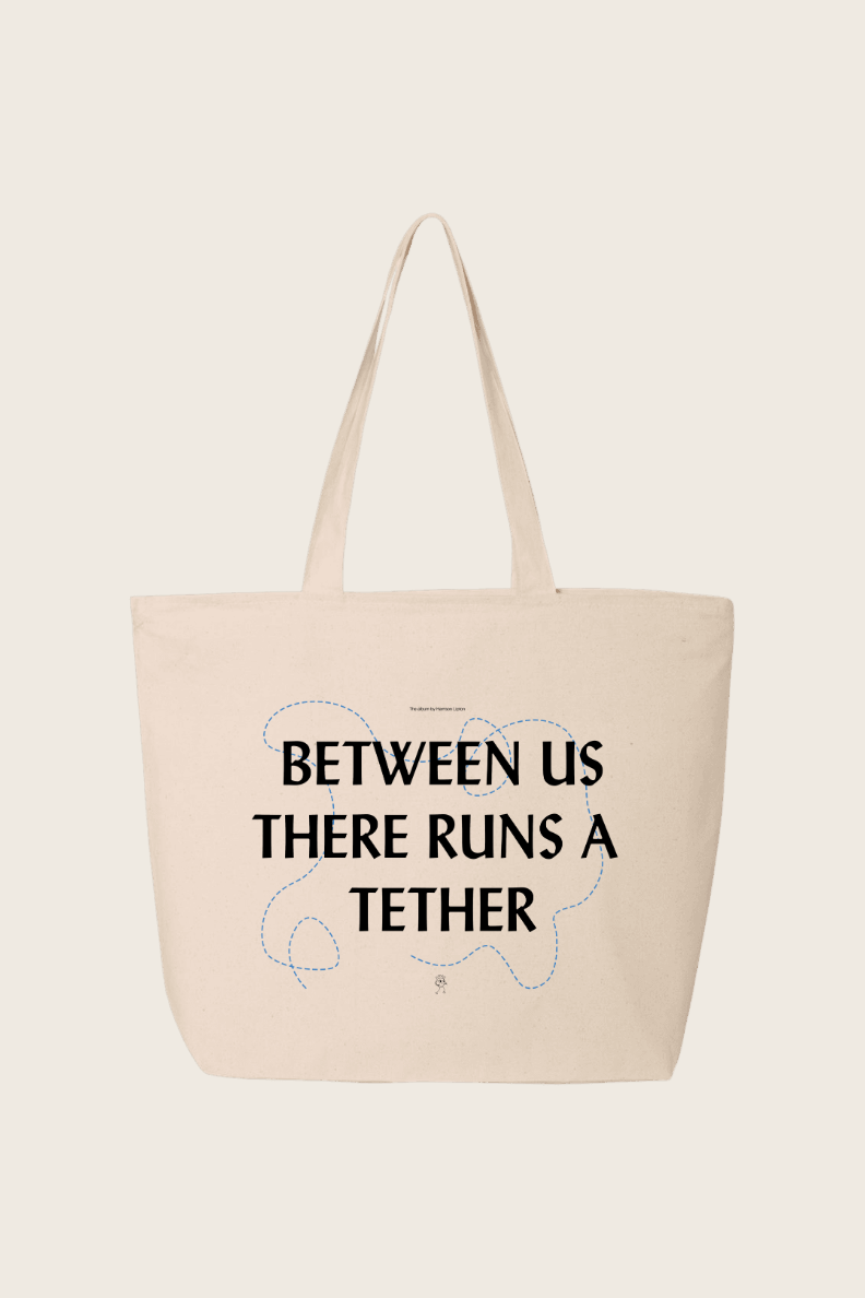 "Between Us There Runs a Tether" Organic Tote Bag